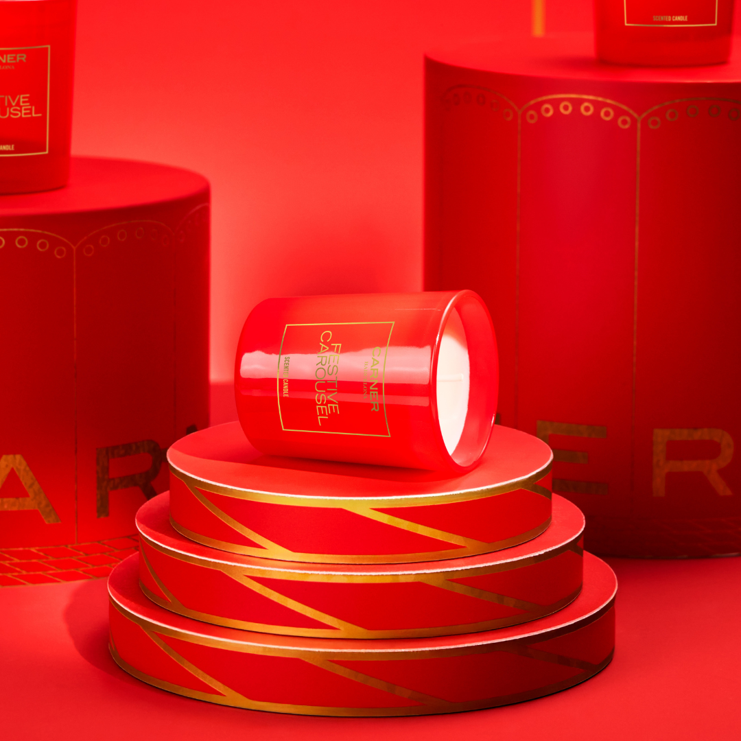 FESTIVE CAROUSEL CANDLE