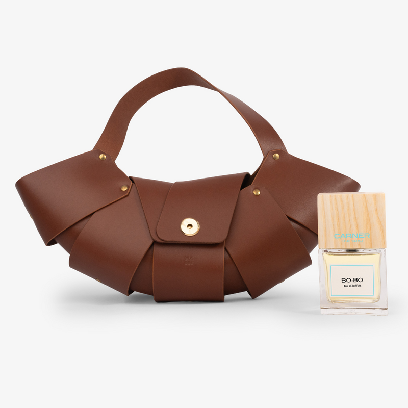 BO-BO & CROISSANT BAG IN DARK BROWN