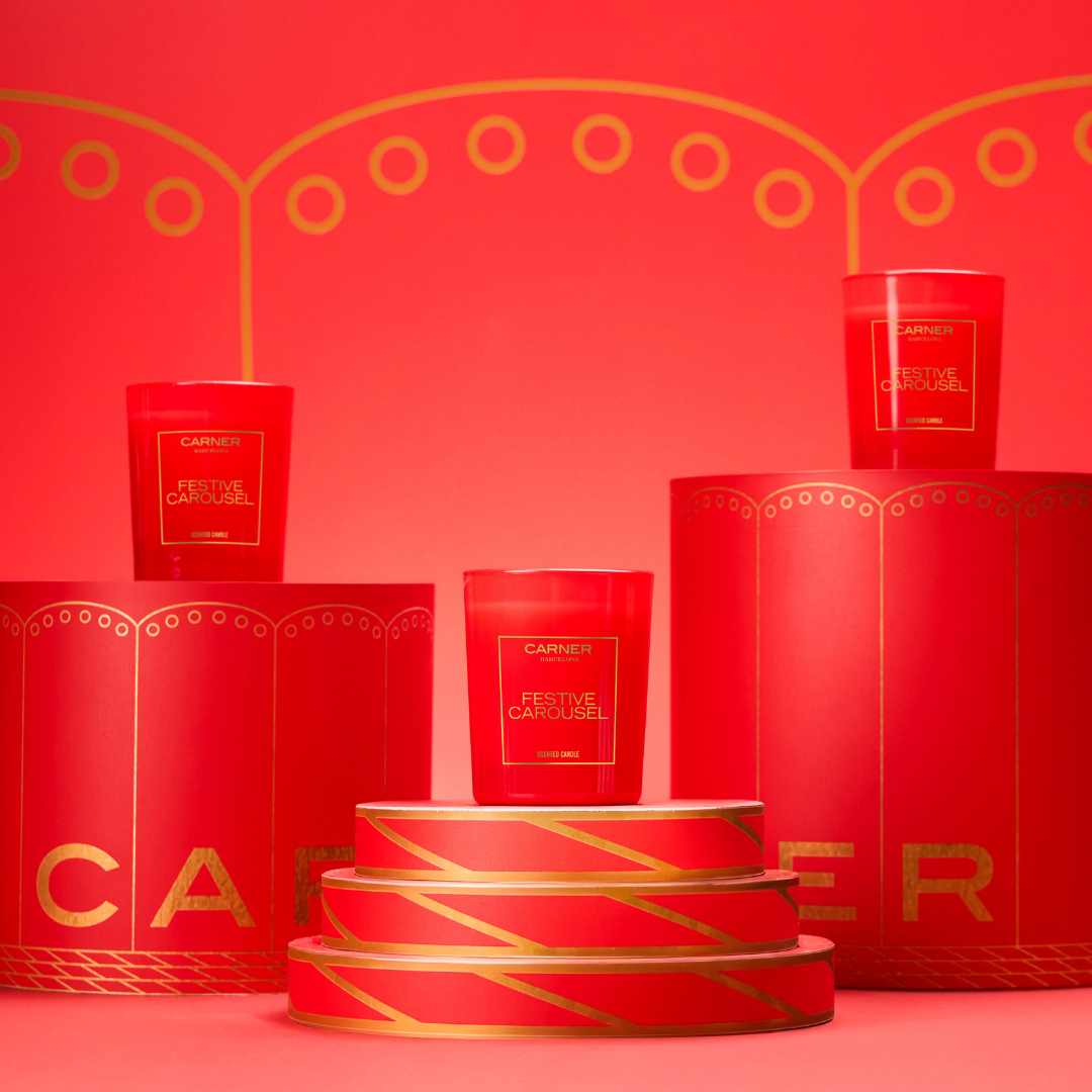 FESTIVE CAROUSEL CANDLE