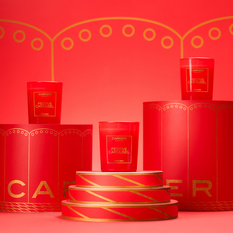 FESTIVE CAROUSEL CANDLE