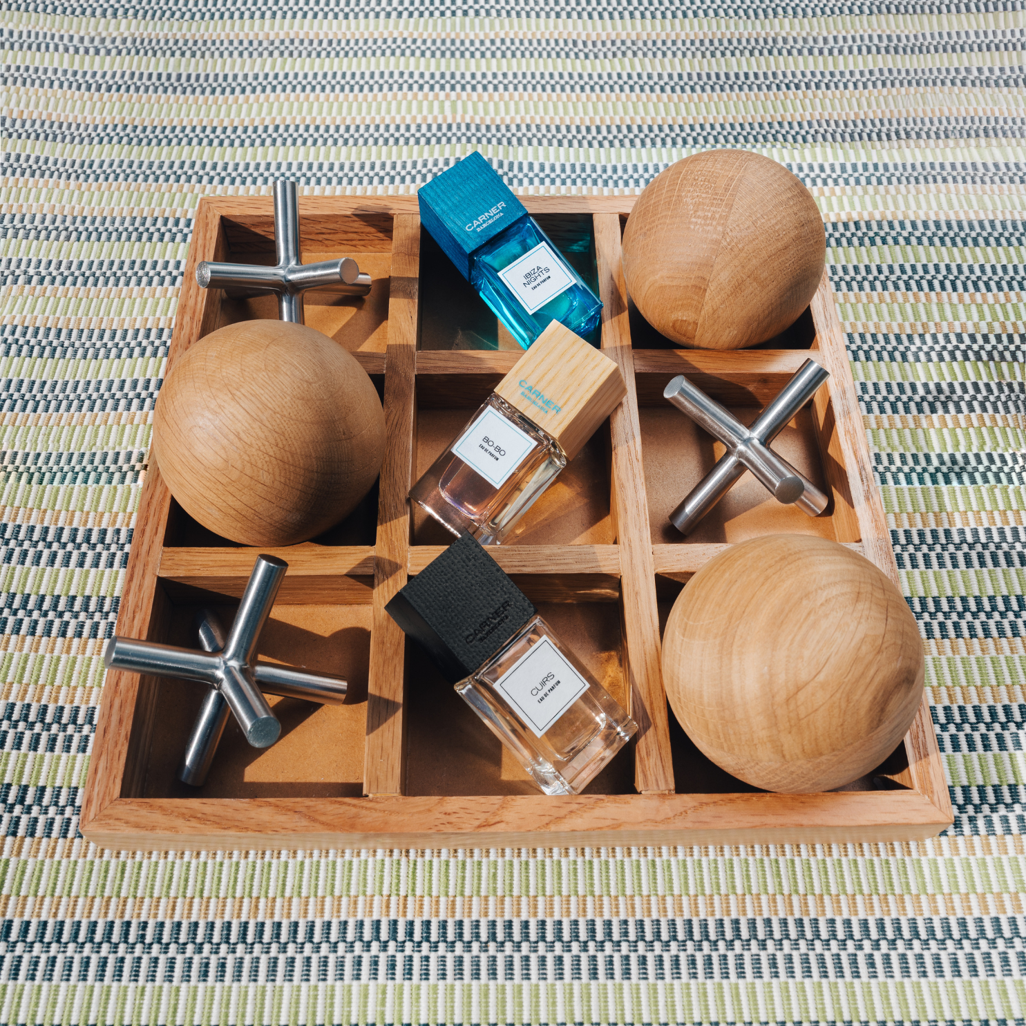 Personalized Miniature Set - styled tic-tac-toe display